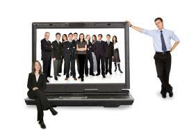 Laptop with People